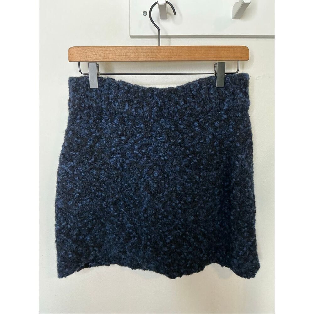 See by Chloe Knit Skirt | Blue and Black in Medium